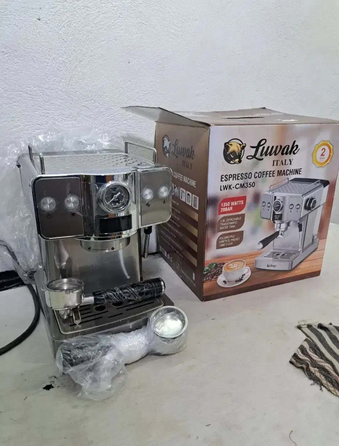 قهوه ساز اسپرسوساز لواک ۳۵۰ درحد آکبند|سماور، چای‌ساز، قهوه‌ساز|تهران, افسریه شمالی|دیوار