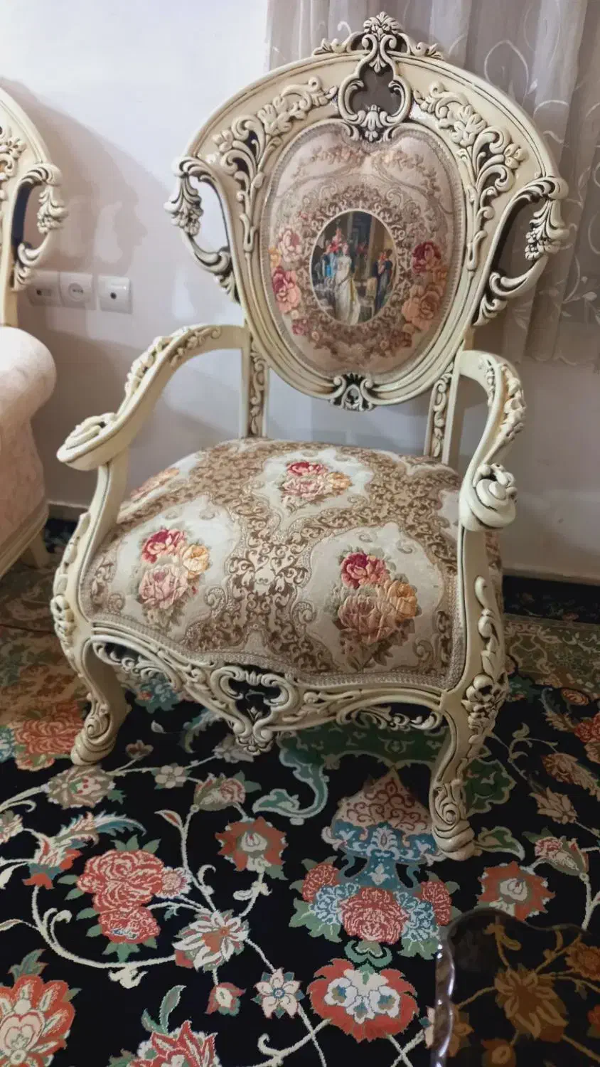 مبل سلطنتی بانهارخوری نونو با کاورژله ای|مبلمان خانگی و میز عسلی|همدان, |دیوار