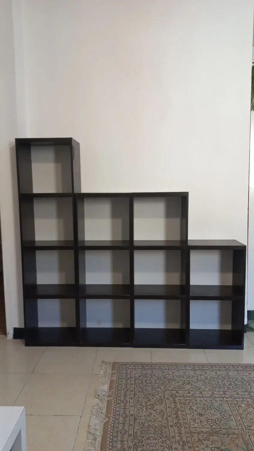 کتابخانه پازلی فروشی|کتابخانه، شلف، قفسههای دیواری|دوگنبدان, |دیوار