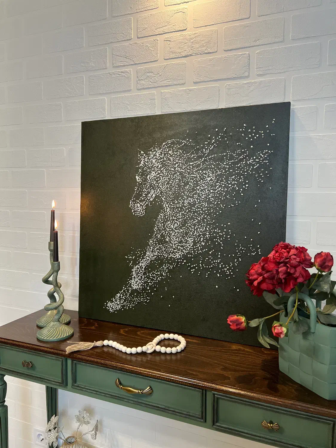 تابلو مدرن اسب تِرام|تابلو، نقاشی، عکس|تهران, شهرک غرب|دیوار