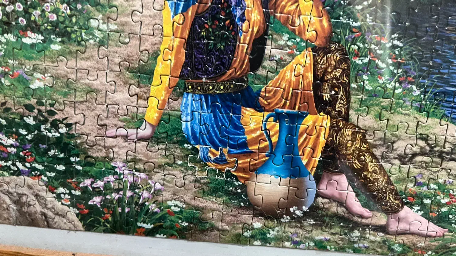 تابلو قاب چوبی همراه پازل هزار تیکه درست شده باهم|تابلو، نقاشی، عکس|رشت, خبرنگار|دیوار