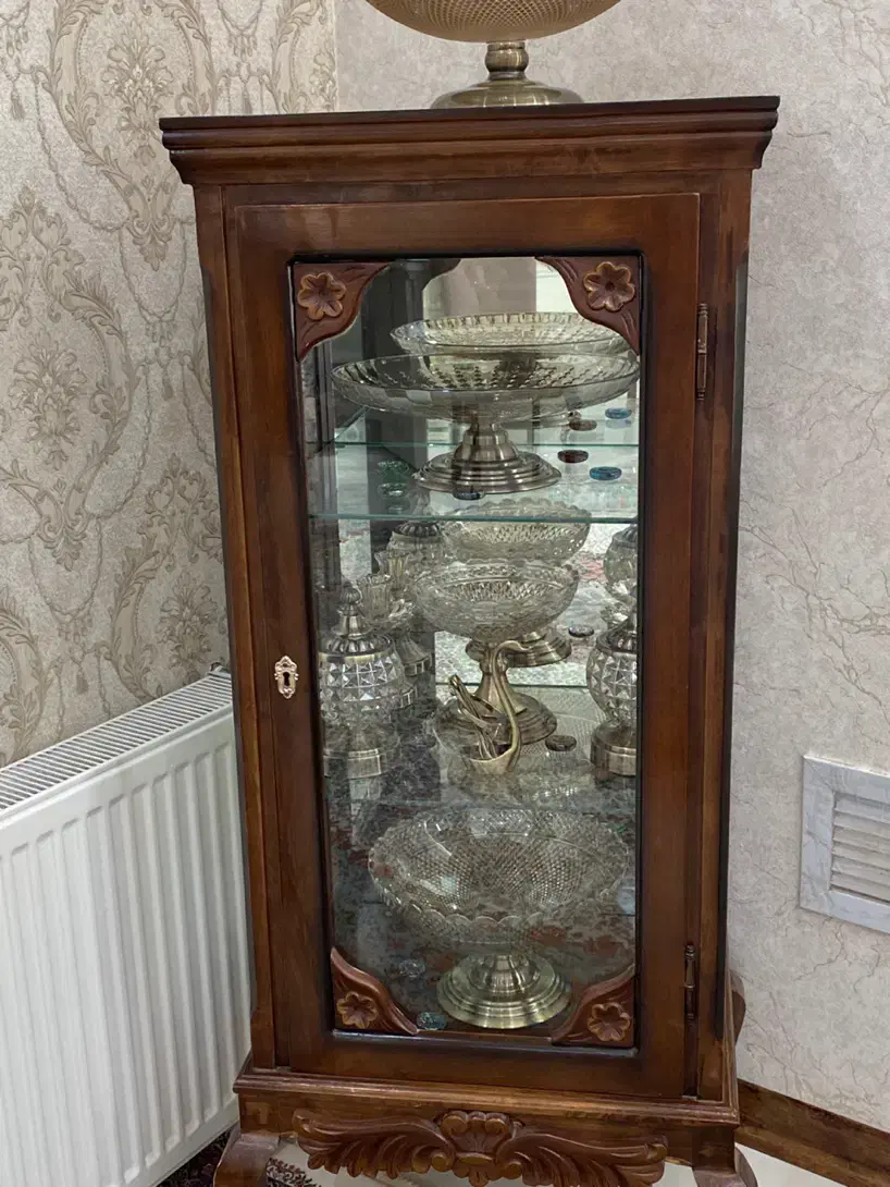 بوفه تمام چوب|بوفه، ویترین، کنسول|کاشمر, |دیوار