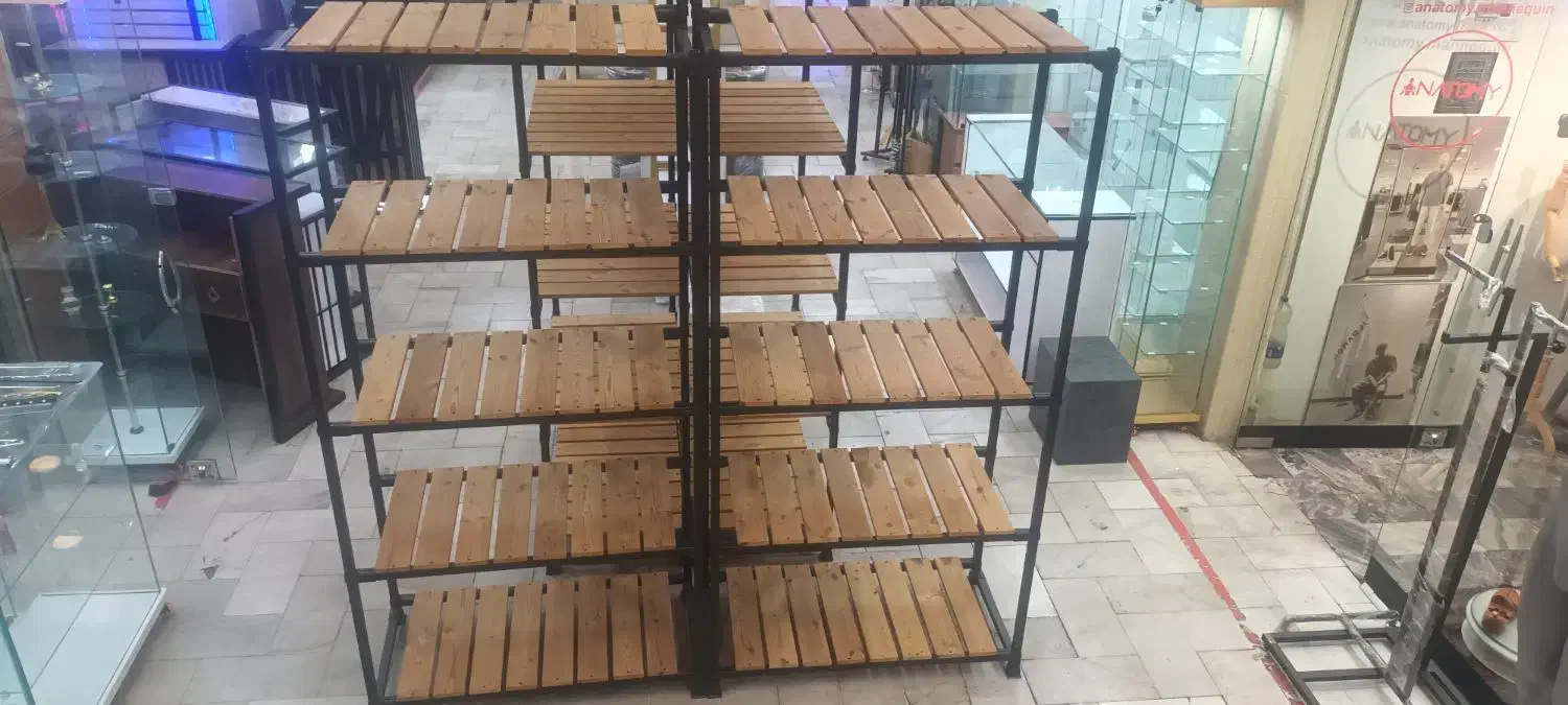 قفسه و جا گلدونی و رگال لباس پروفیل|کتابخانه، شلف، قفسههای دیواری|بهارستان, |دیوار