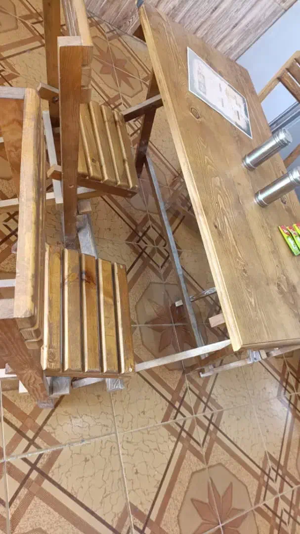 میز و صندلی چوبی|میز و صندلی غذاخوری|قشم, |دیوار