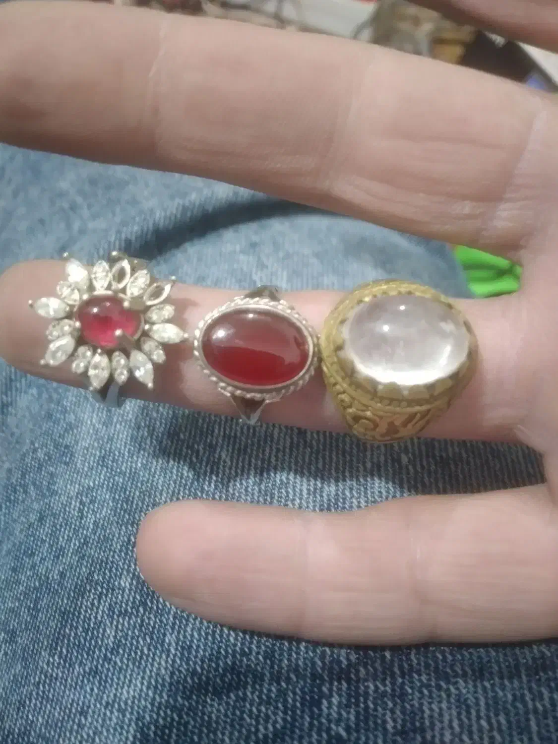 انگشتر نقره زنانه|جواهرات|قزوین, |دیوار