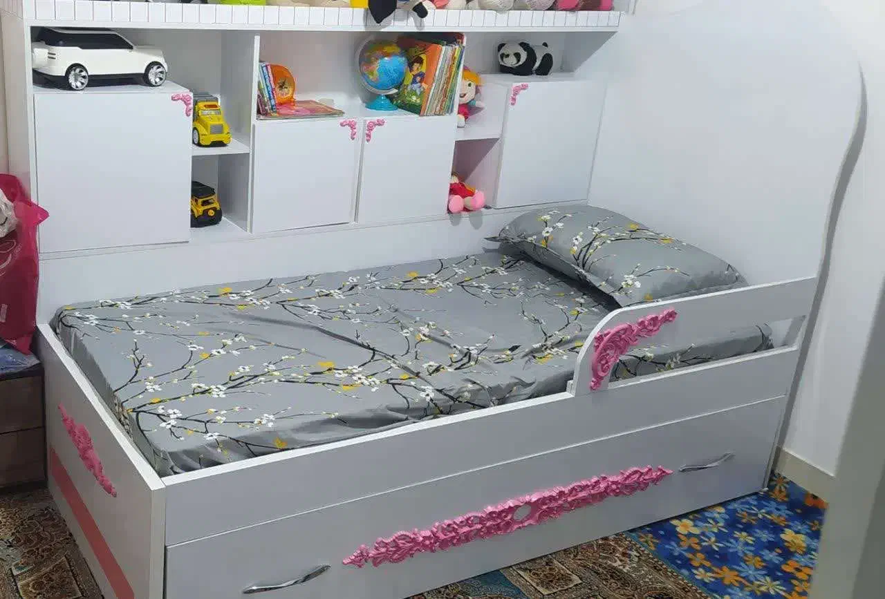 تخت دو طبقه مهمان و میزبان|تخت و سرویس خواب|بیرجند, |دیوار