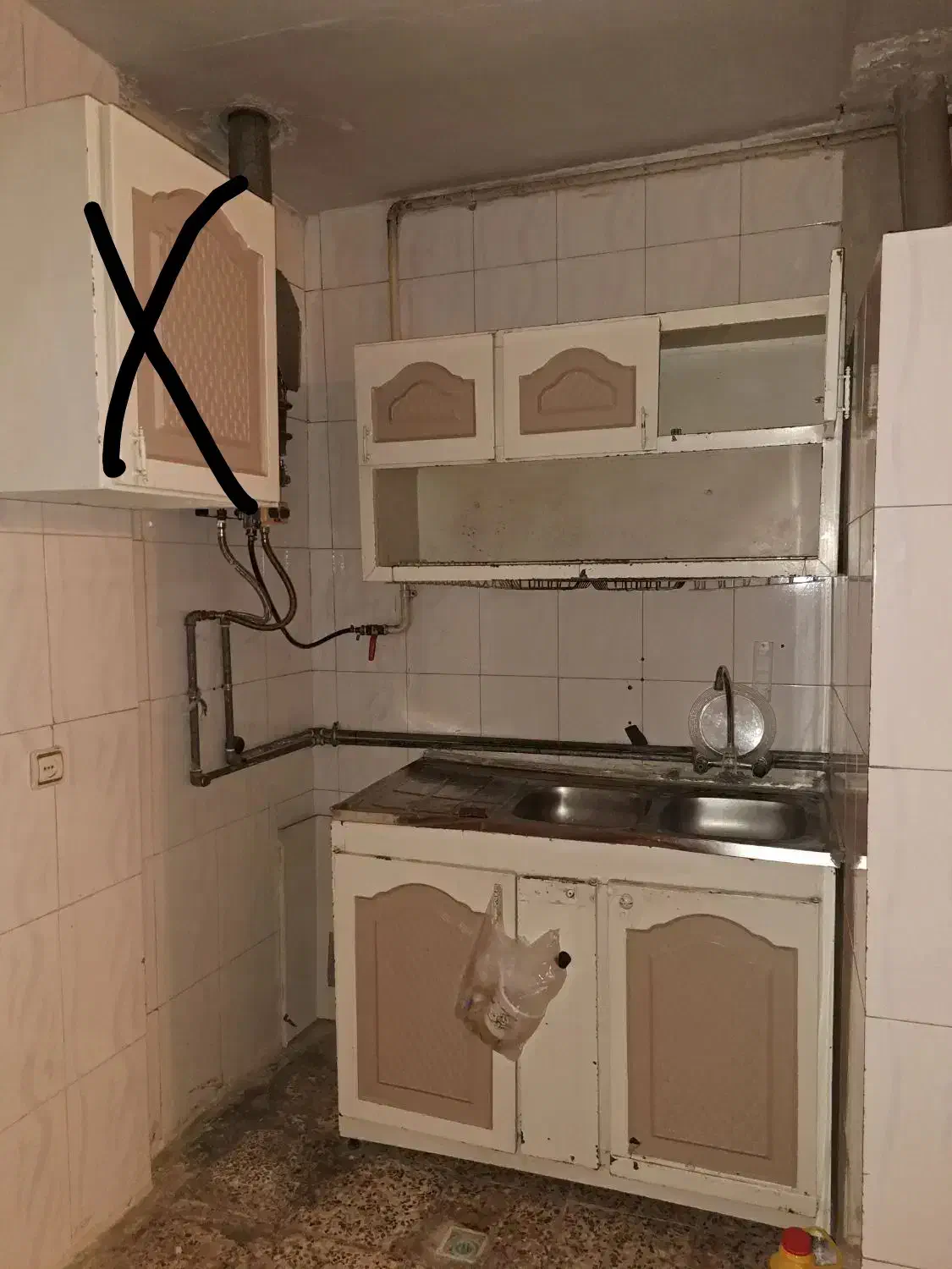 کابینت تمام فلز.سینک.هود|آب‌چکان و نظم‌دهنده ظروف|خرم‌آباد, |دیوار