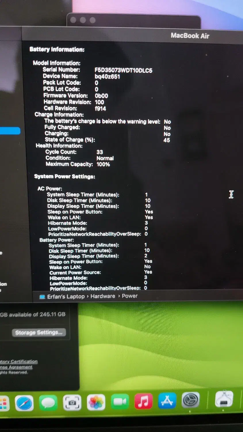 لپ تاپ مک بوک ایر M3|رایانه همراه|رشت, نیکمرام|دیوار