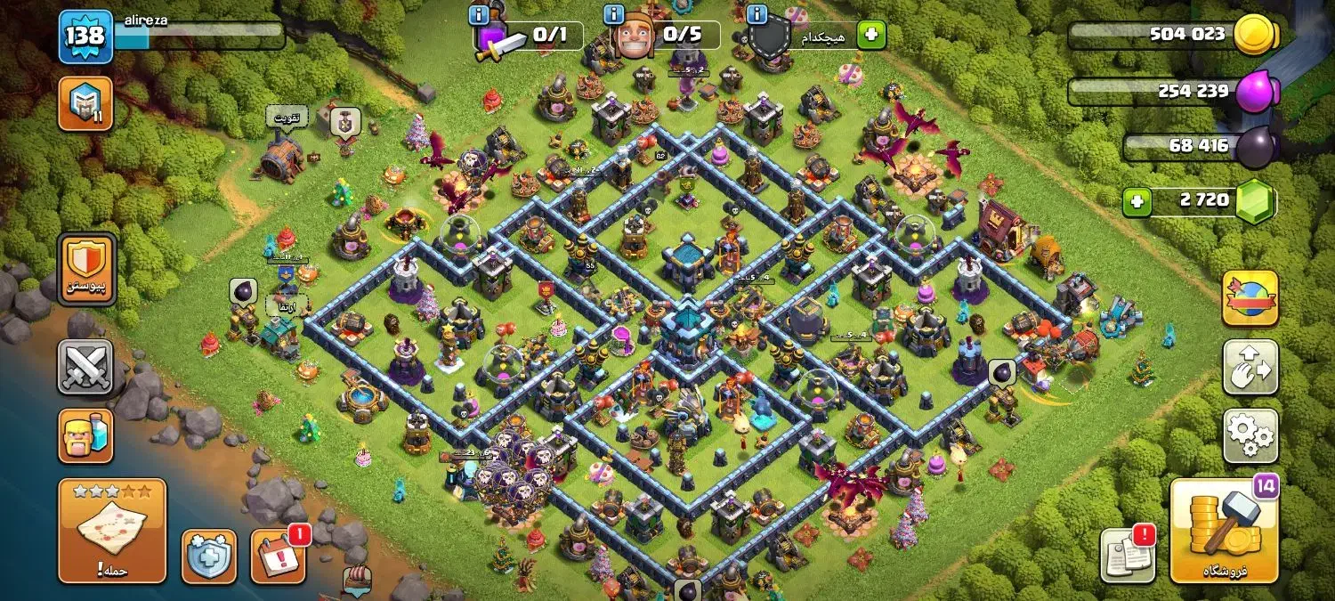 فروش سه عدد اکانت کلش اف کلنز|کنسول، بازی ویدئویی و آنلاین|یزد, |دیوار