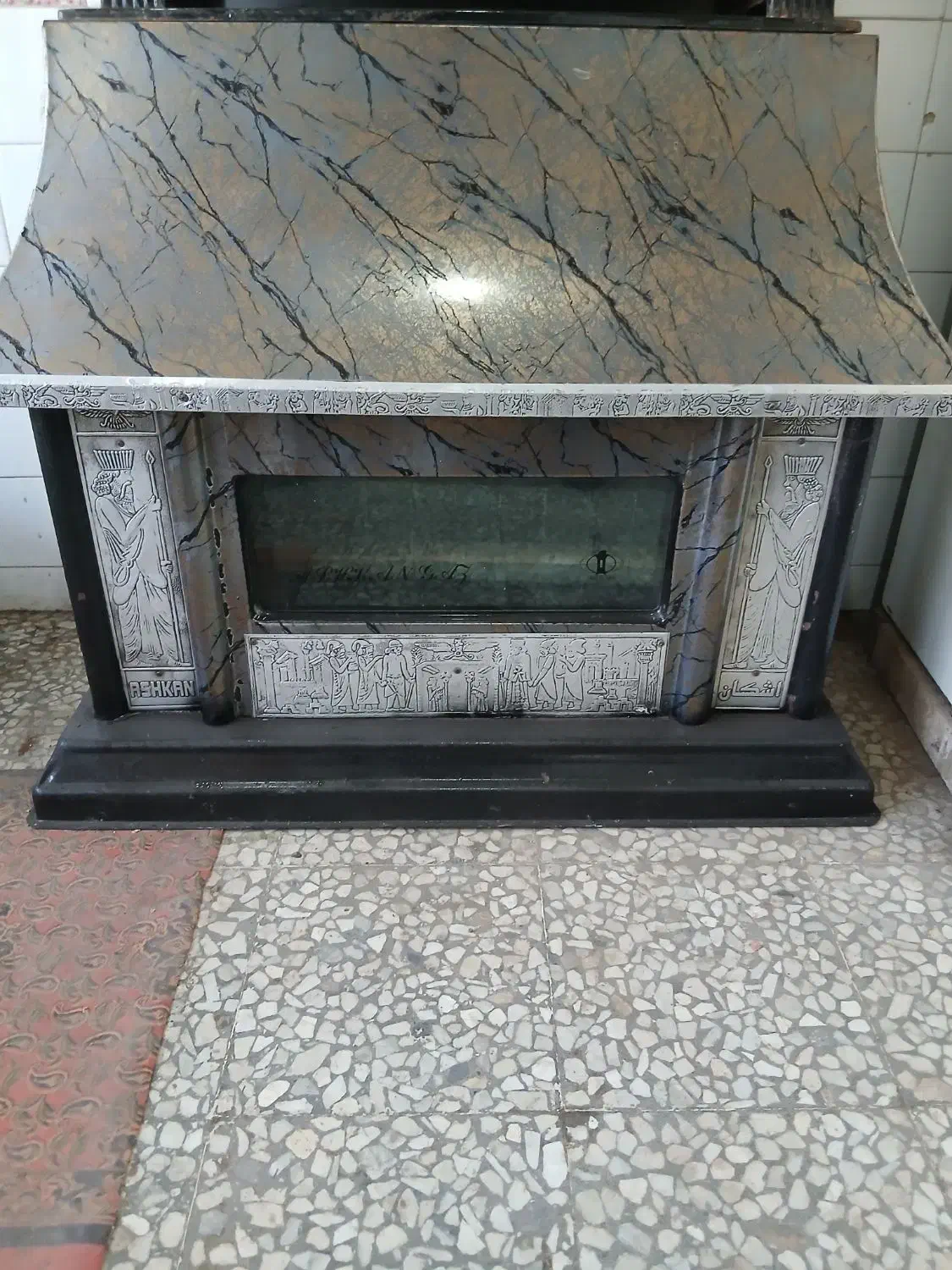 بخاری گازی ۱۲۰۰۰ شومینه|بخاری، هیتر، شومینه|آستانه اشرفیه, |دیوار