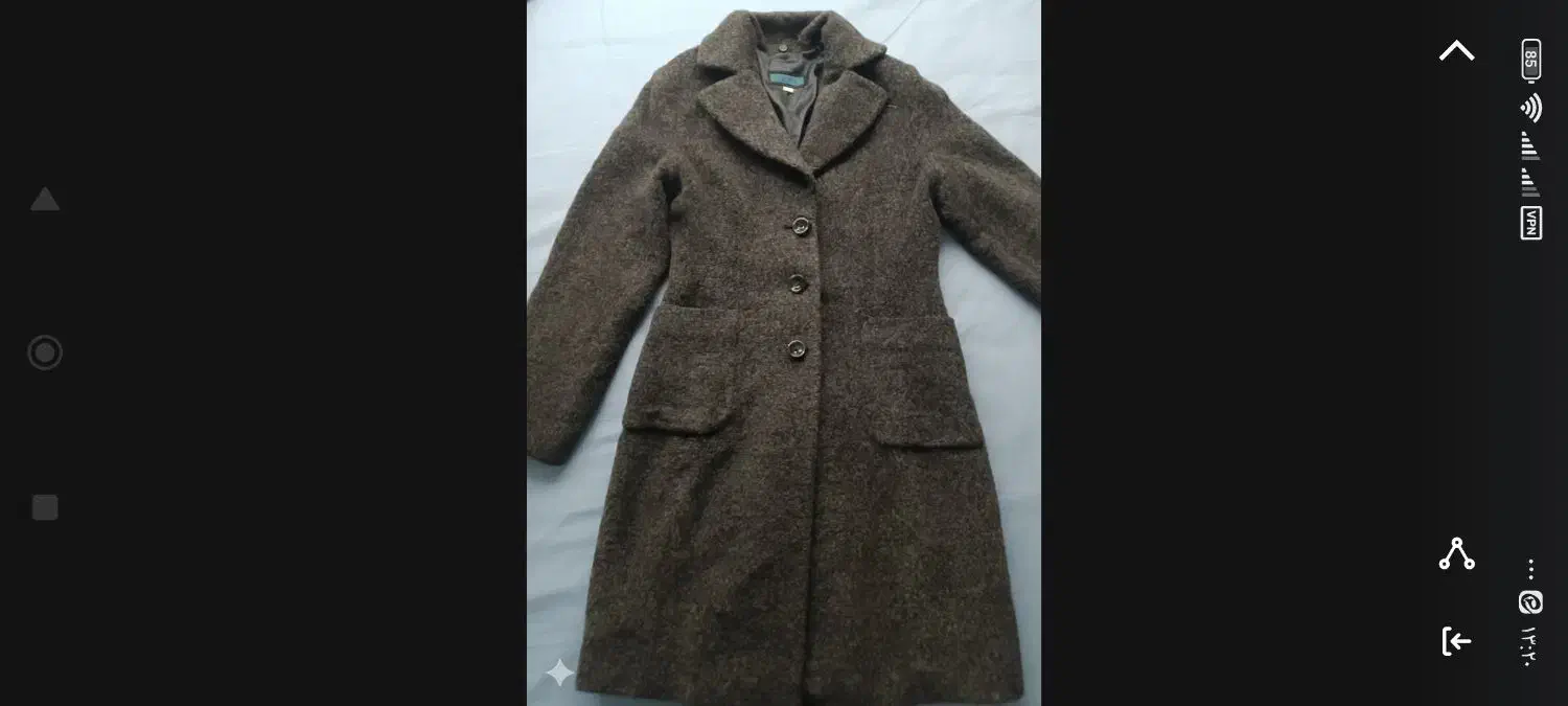 پالتو جنس گرم استردار سایز ۳۸|لباس|مشهد, شهید هاشمی نژاد|دیوار