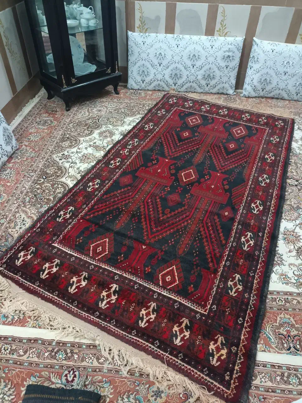 قالی دستبافت|فرش|زابل, |دیوار