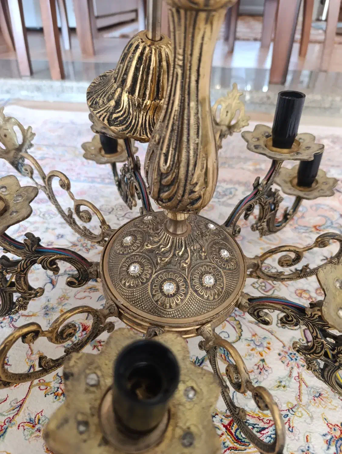 2 عدد لوستر 10 شعله|لوستر و چراغ آویز|بروجرد, |دیوار