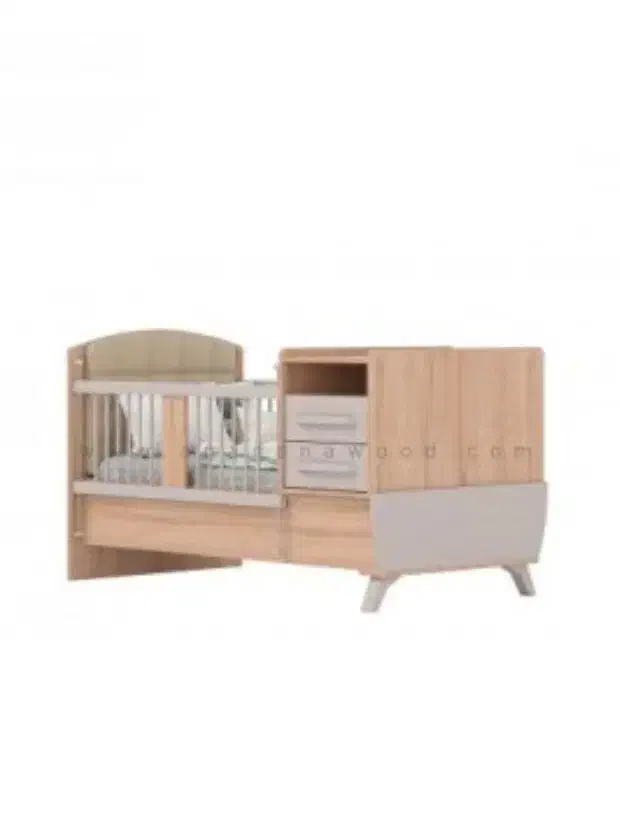 سرویس نوزاد کاملا سالم در حد با تخت دو منظوره|تخت و سرویس خواب|قائمشهر, |دیوار