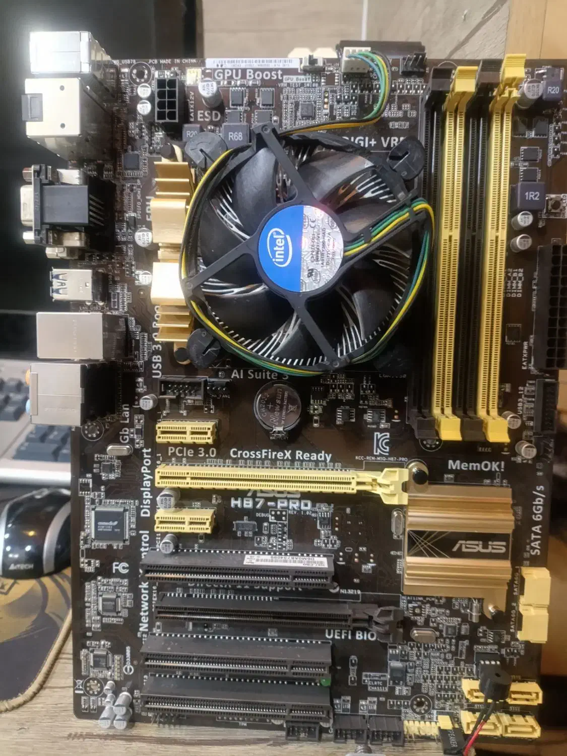 مادربرد h87 pro به همراه CPU i5 4570|قطعات و لوازم جانبی رایانه|کرج, کرج نو|دیوار