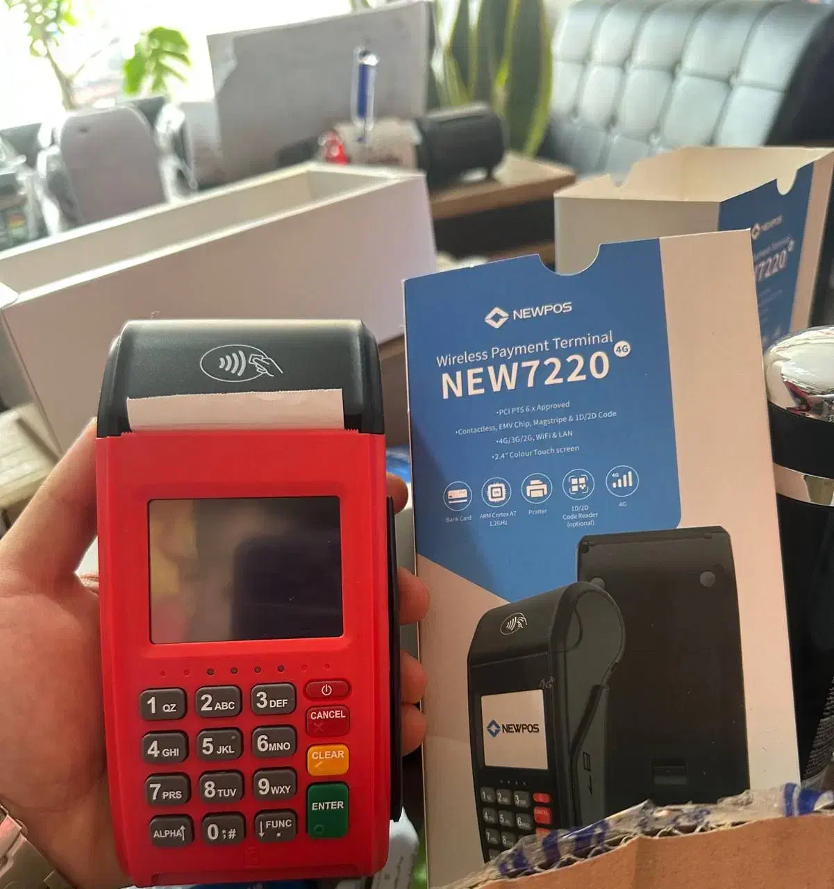 دستگاه کارتخوان سیار7220newوای فای کارت خوان 4g|فروشگاه و مغازه|قزوین, |دیوار