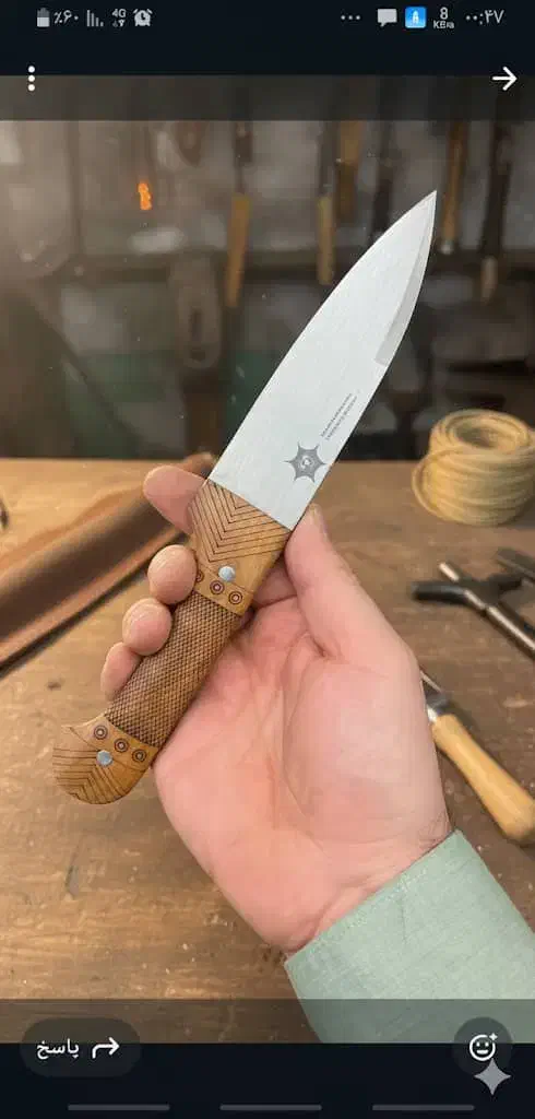 چاقو راسته ای استاد وفا زنجان|ظروف پختوپز|اصفهان, خلیل آباد|دیوار