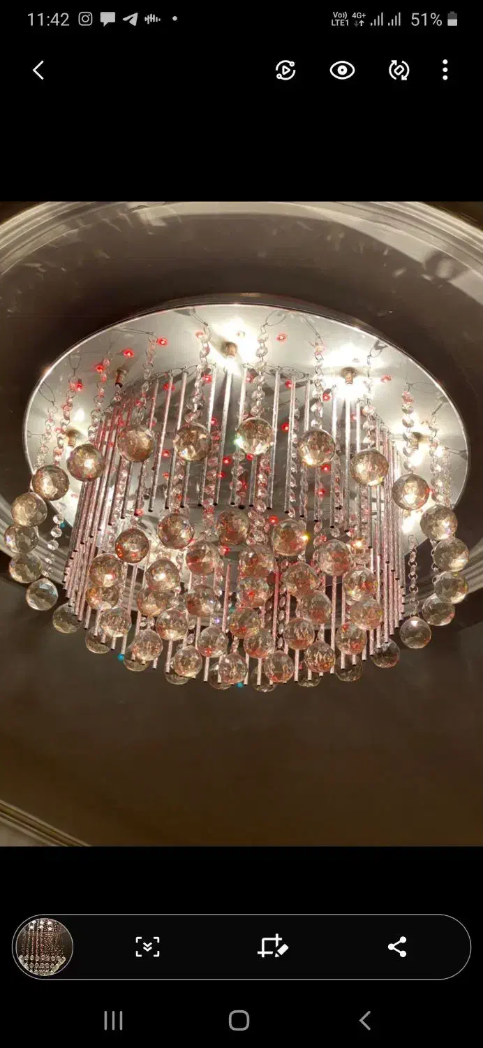 لوستر کریستال|لوستر و چراغ آویز|تهران, باغ فیض|دیوار