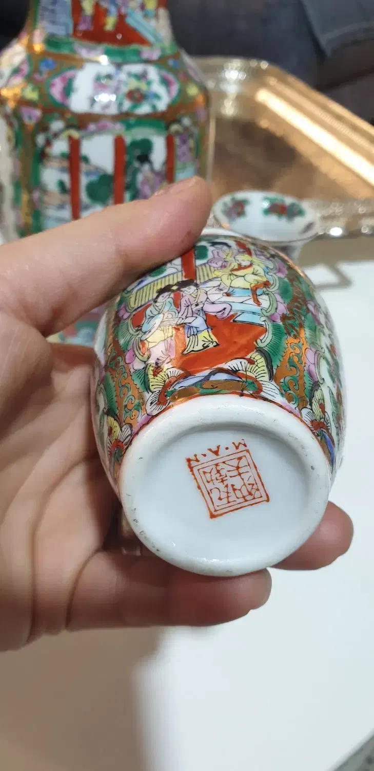 گلدان مرغی اصل برجسته سینی دیس ماهی|کلکسیون اشیاء عتیقه|شهریار, شهرک وائین|دیوار