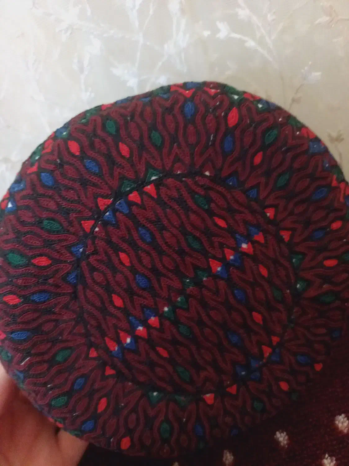 کلاه دست دوز ترکمنی|لباس|آق قلا, |دیوار