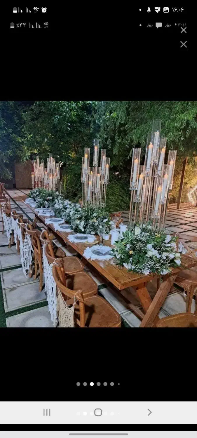 کرایه میز صندلی و بگراند چوبی|خدمات پذیرایی، مراسم|طرقبه, |دیوار