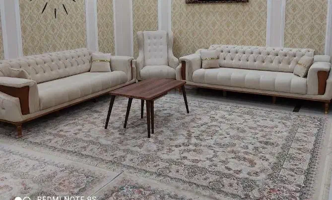 یک دست مبل چستر درجه یک شرکتی با پارچه خارجی|مبلمان خانگی و میز عسلی|خرمآباد, |دیوار