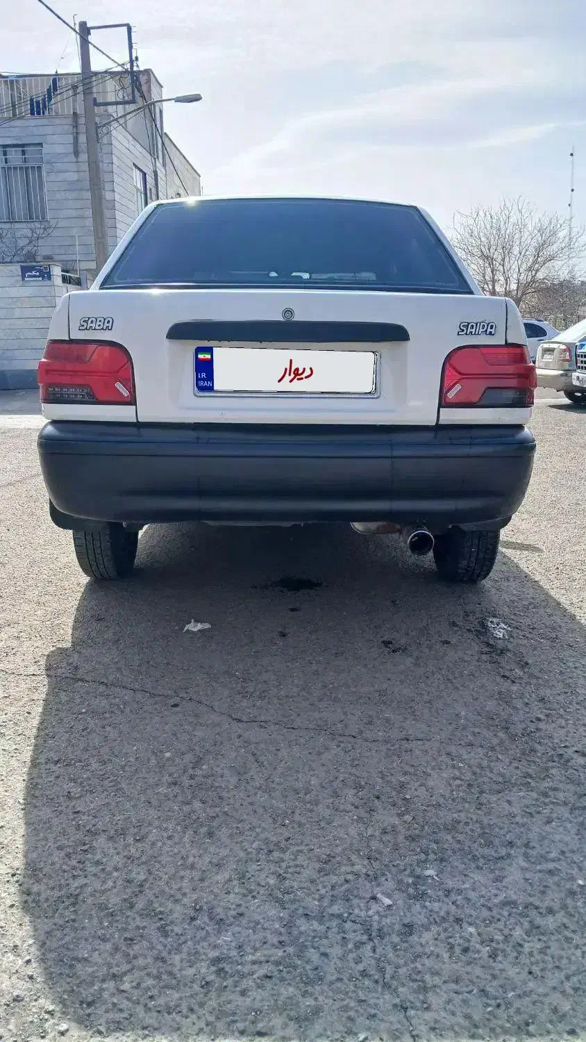 پراید مدل ۸۷سفید|خودرو سواری و وانت|قزوین, |دیوار