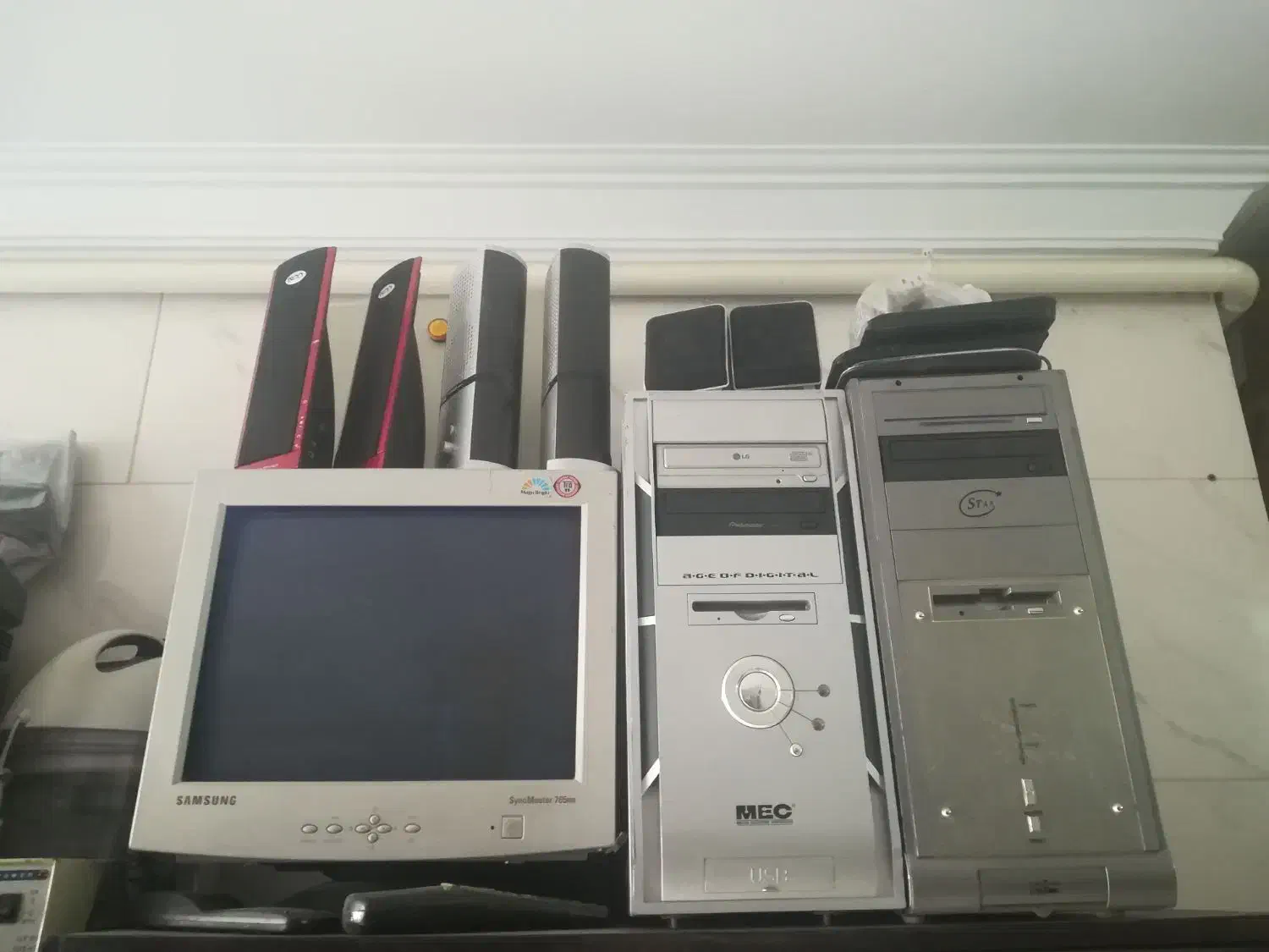 2عددکیس کامل با مانیتور و لوازم جانبی|رایانه رومیزی|پاکدشت, پاکدشت (مامازند)|دیوار