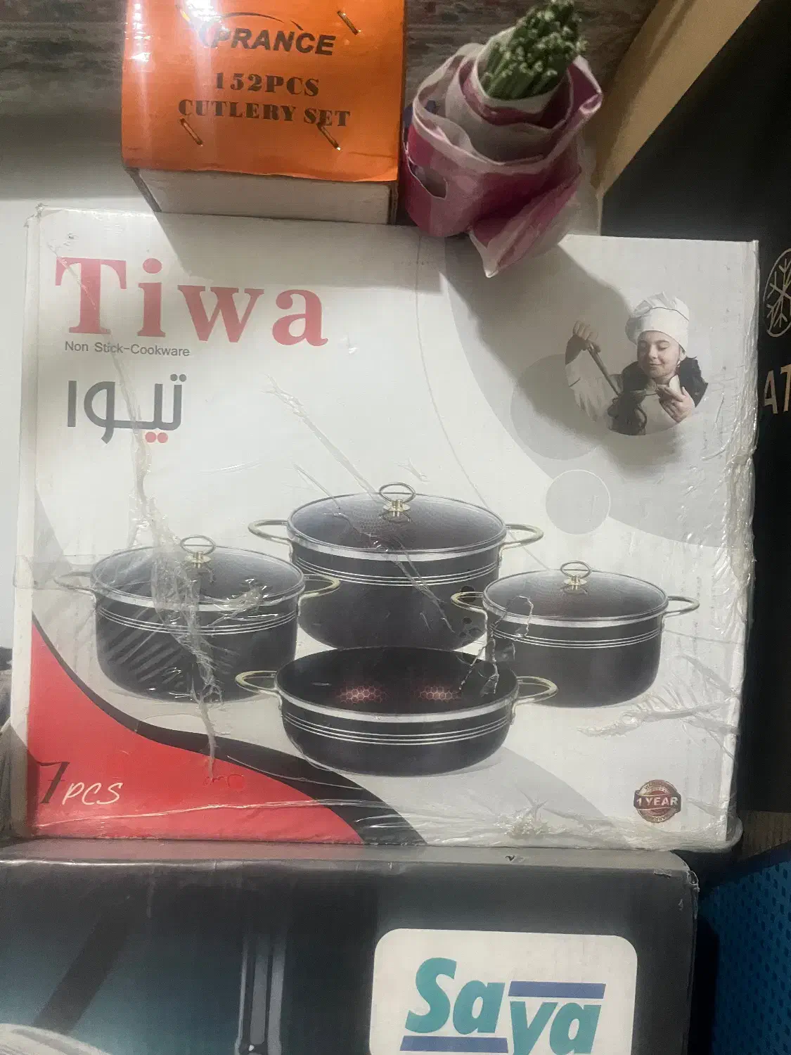 سرویس ۷ پارچه دیگ تیوا|ظروف پخت‌وپز|هشتگرد, شهرک دریا|دیوار