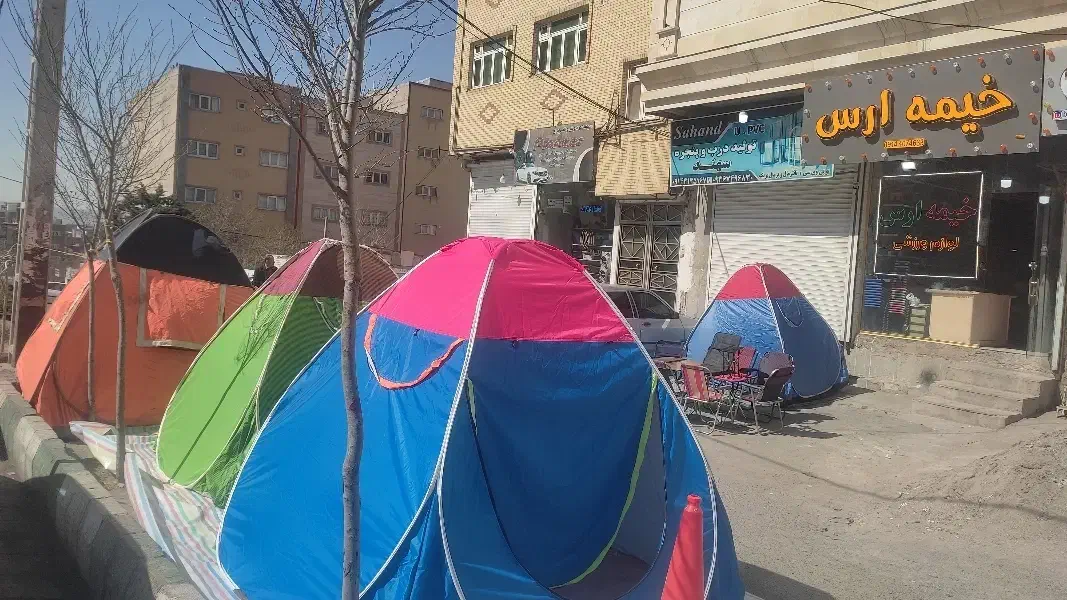 چادر/مسافرتی/کله مثلثی نانو/برزنتی|کوهنوردی و کمپینگ|تبریز, |دیوار