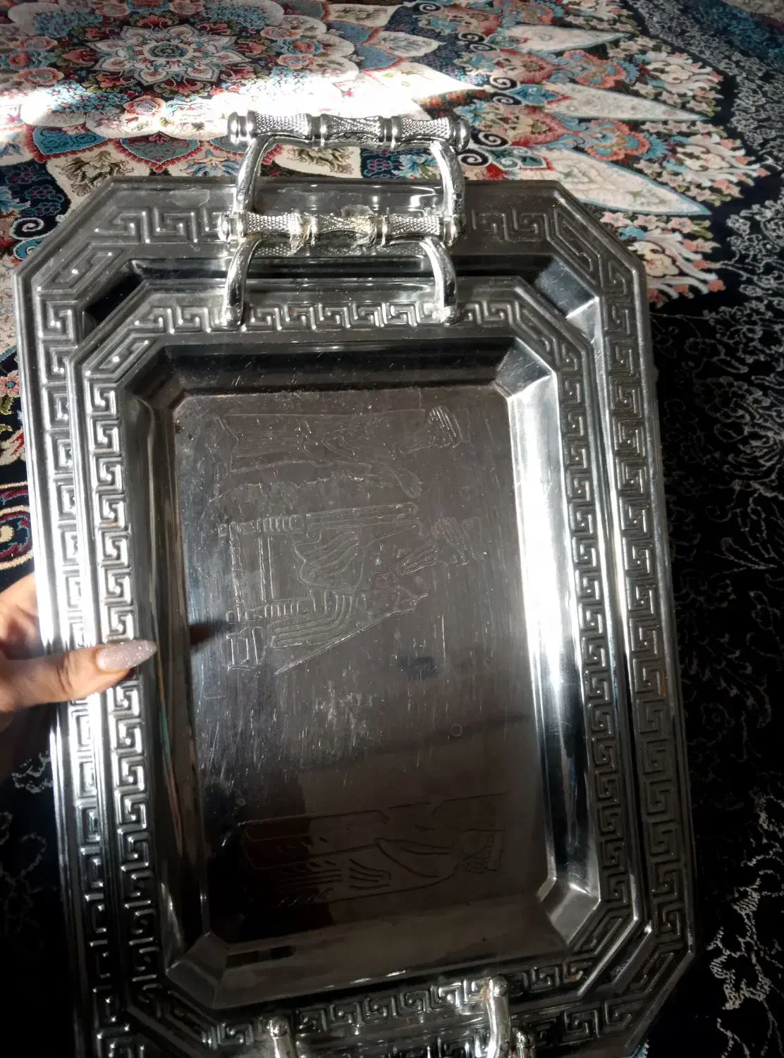 چهار عدد سینی|ظروف سرو و پذیرایی|اشتهارد, |دیوار