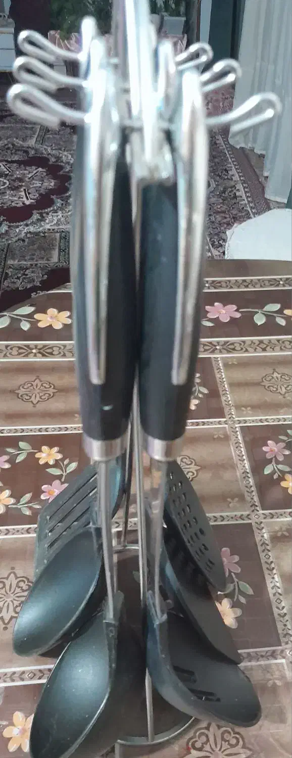 سرویس کفگیر ملاقه با استند رو میزی|ظروف پختوپز|محمدشهر, محمدشهر|دیوار