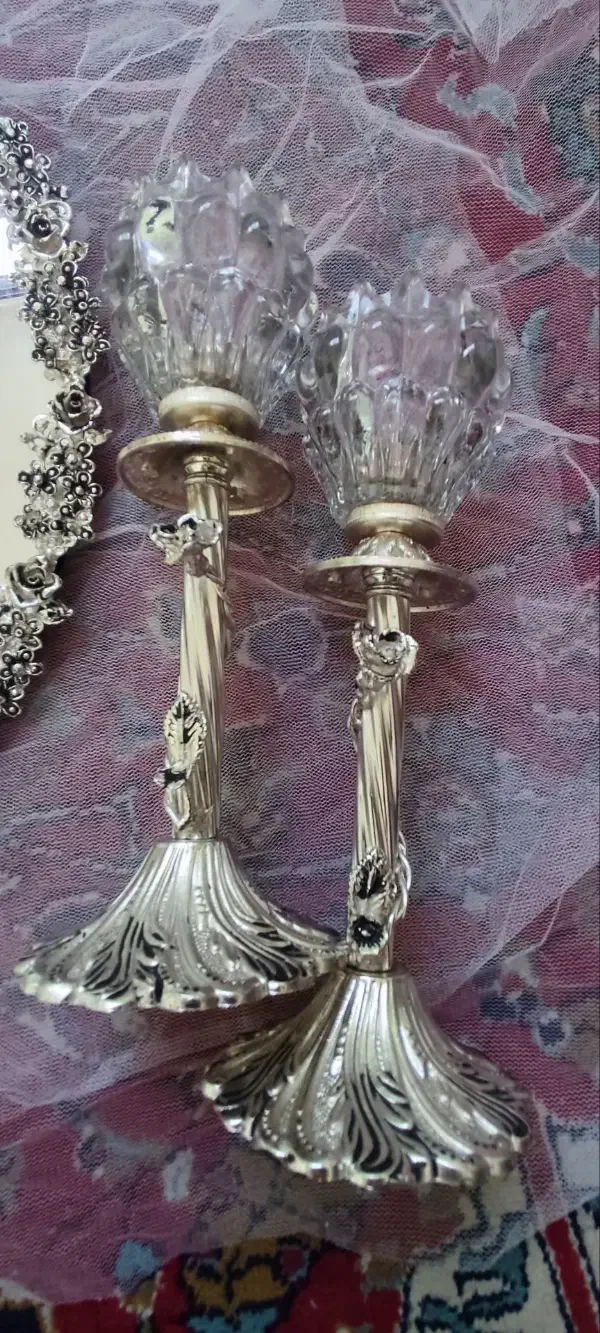 آیینه شمعدان زیبا و شیک|آینه|شهرکرد, |دیوار