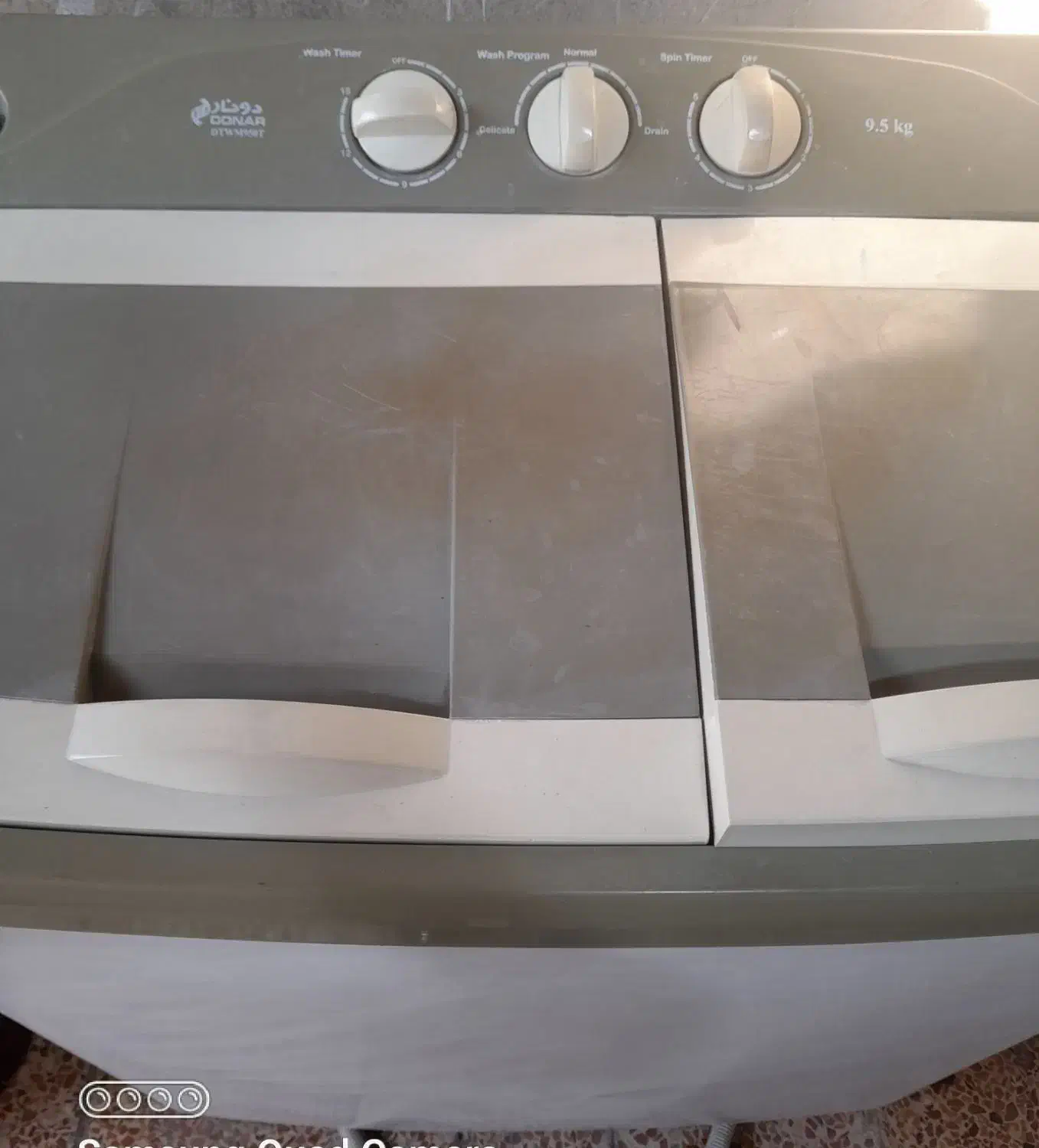 لباسشویی دو قلو ۹/۵ کیلویی|ماشین لباسشویی و خشککن لباس|خرمآباد, |دیوار