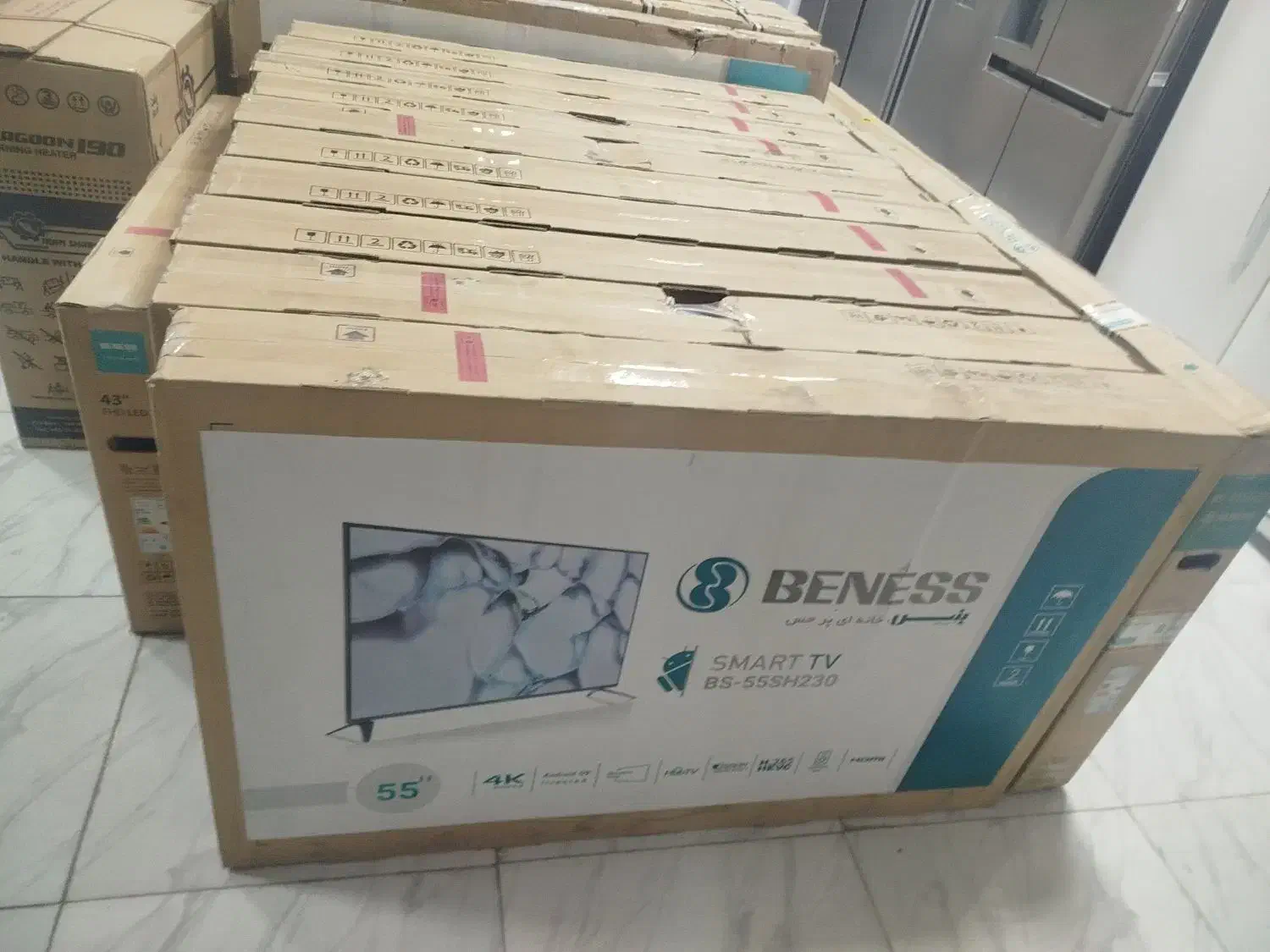 تلویزیون ۵۵تا۶۵به قیمت کار خانه|تلویزیون و پروژکتور|محمدیه-قزوین, |دیوار