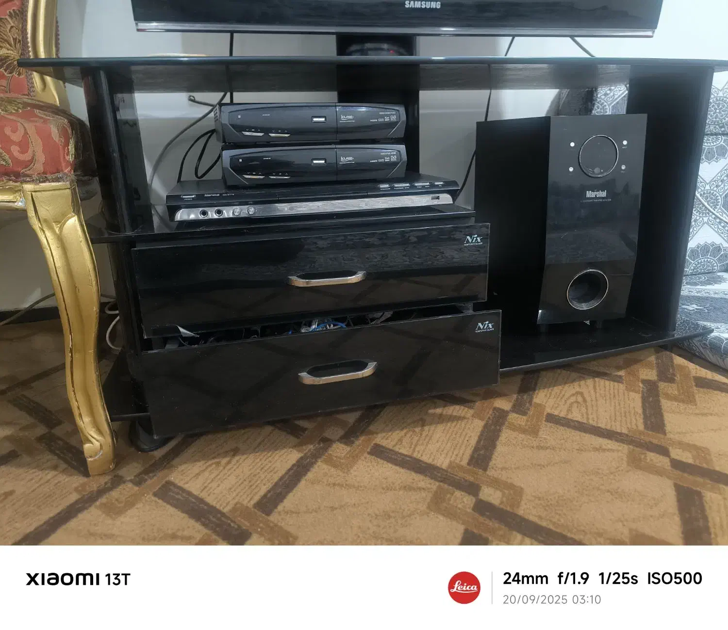 میز زیر تلویزیونی  شیشای|میز تلویزیون|اهواز, آریاشهر|دیوار