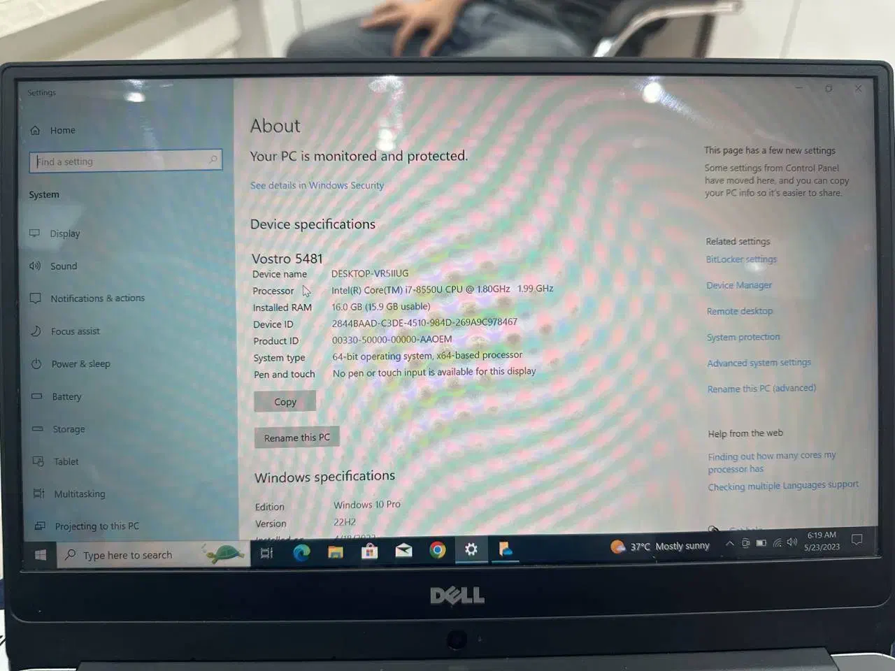 لپ تاپ dell - Vostro 5481|رایانه همراه|فردیس, منظریه|دیوار