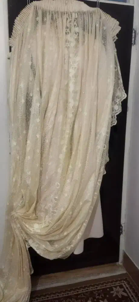 شال توری با چوب پرده|پرده، رانر، رومیزی|خرم‌آباد, |دیوار