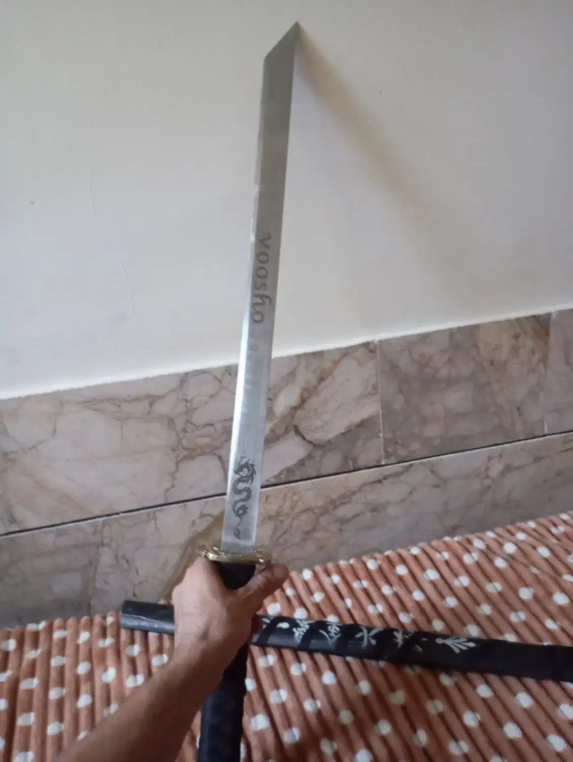 شمشیر سامورایی|کلکسیون اشیاء عتیقه|بجنورد, |دیوار