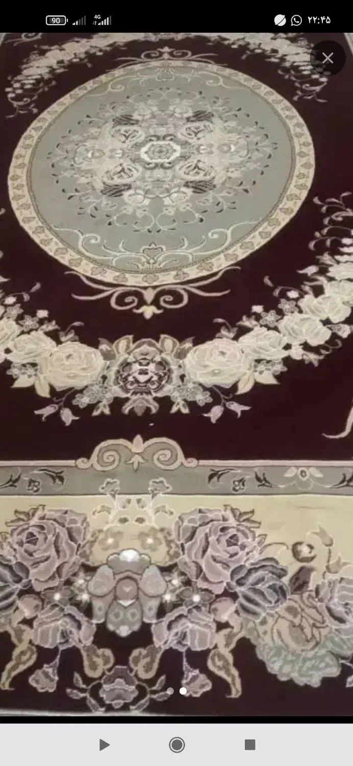 دوعدد فرش 9متری تمیز|فرش|شوش, |دیوار