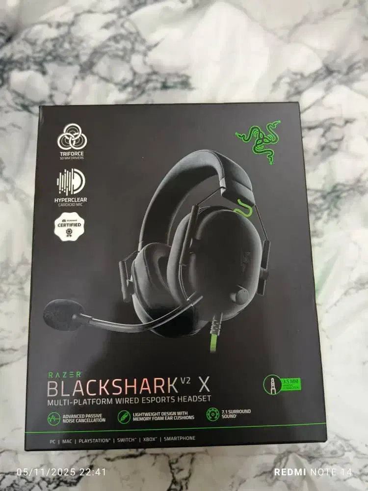 هدفون ریزر black shark x v2|قطعات و لوازم جانبی رایانه|تهران, دستغیب|دیوار
