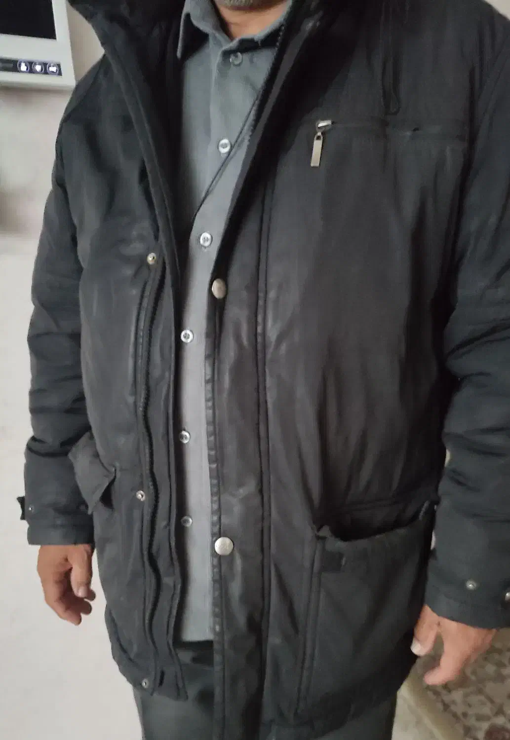 فروشی کاپشن مشکی مردانه|لباس|مشهد, سجاد شهر|دیوار