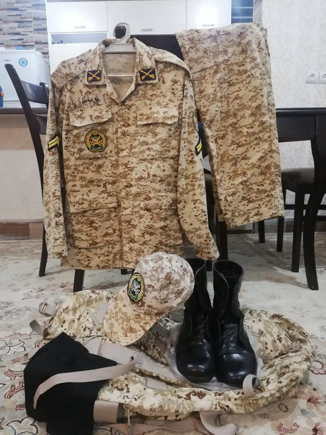 اقلام سربازی . لباس پوتین راک ساک اورکت|حراج|مسجد سلیمان, |دیوار