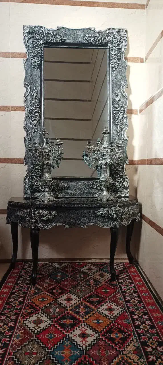 آیینه و شمعدان|صنایع دستی و سایر لوازم تزئینی|همدان, |دیوار