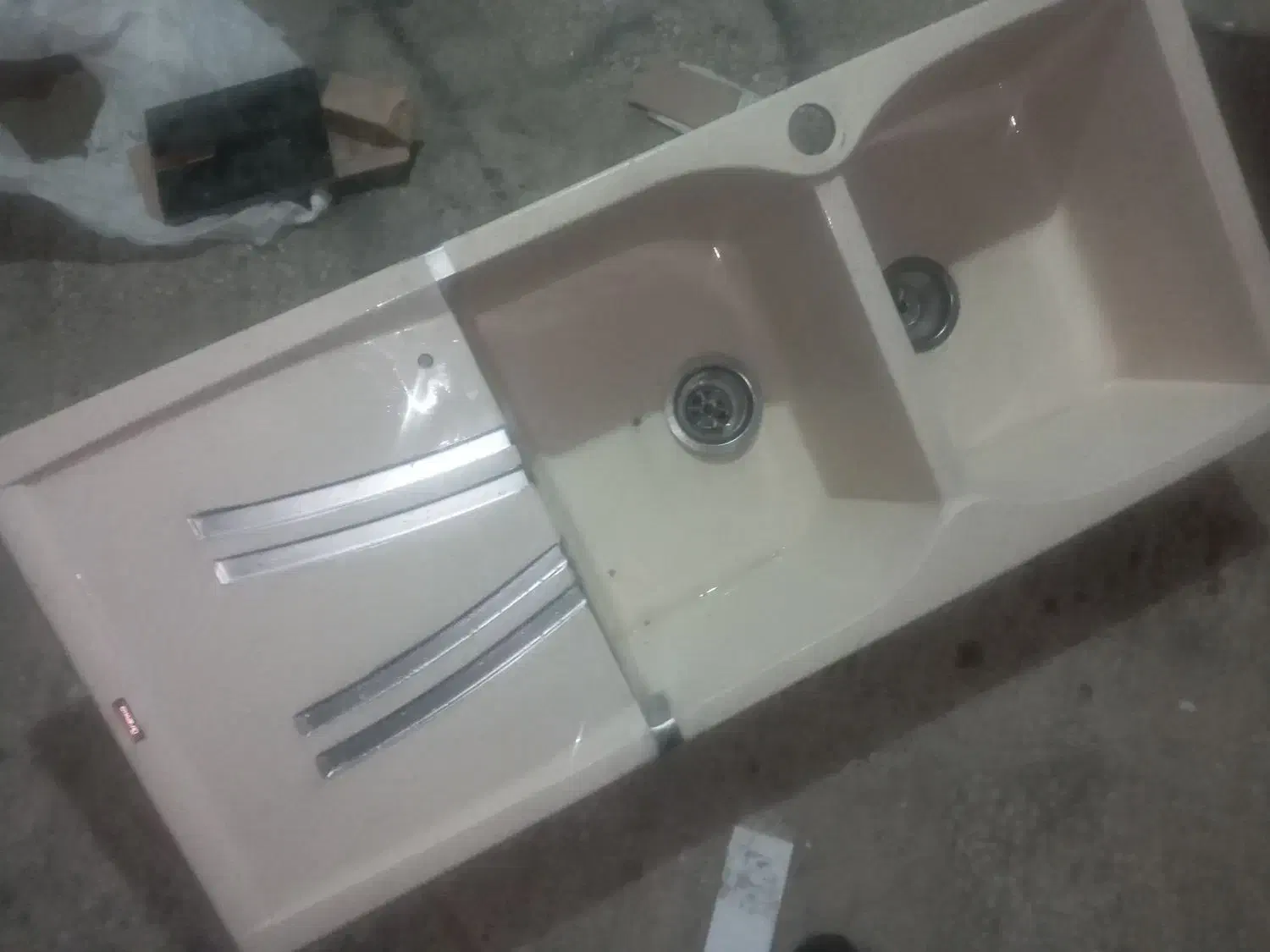 سینک گرانیتی|آب‌چکان و نظم‌دهنده ظروف|بروجرد, |دیوار