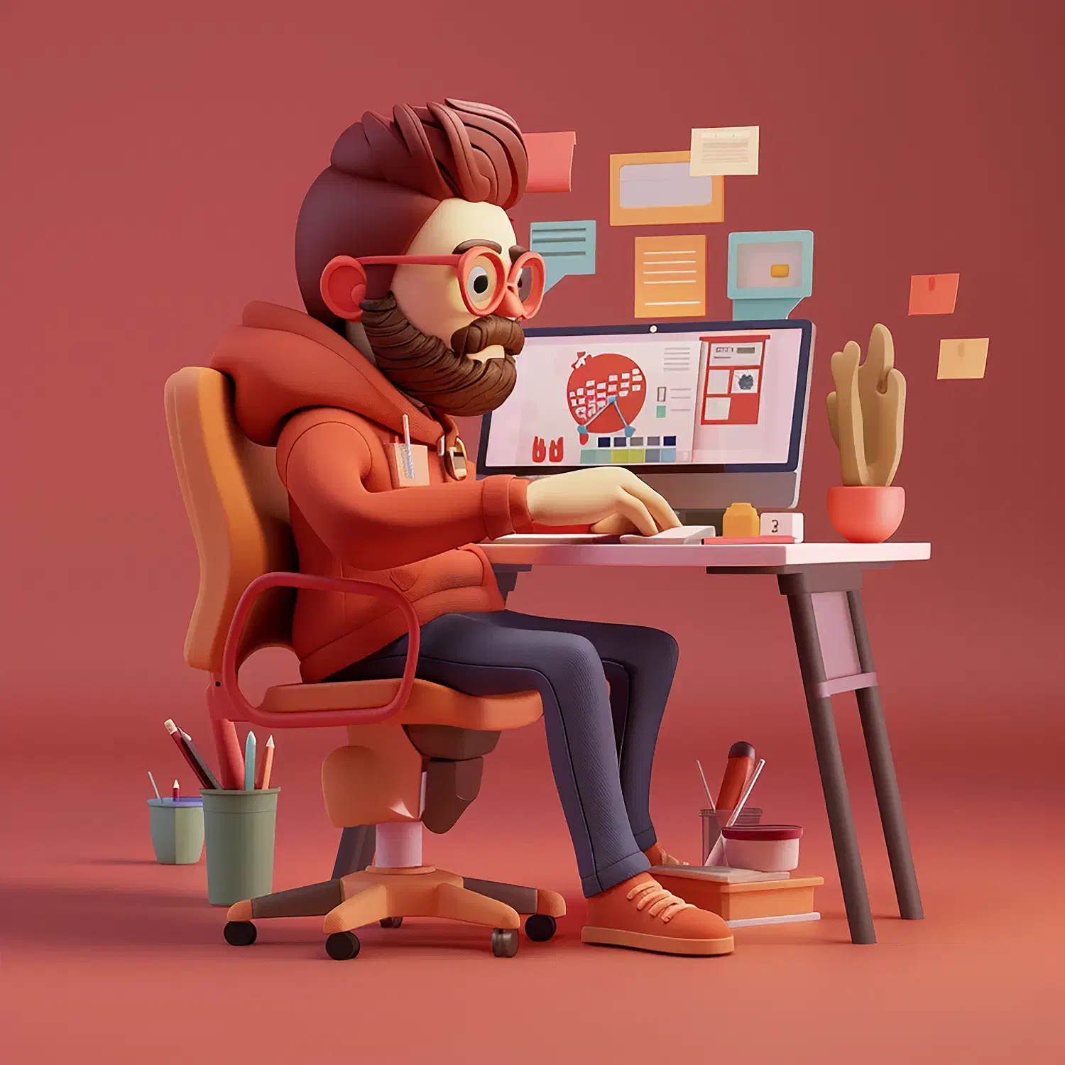 طراحی سایت حرفه ای + لوگوموشن اختصاصی|خدمات رایانه‌ای و موبایل|قم, چهل درخت‎|دیوار