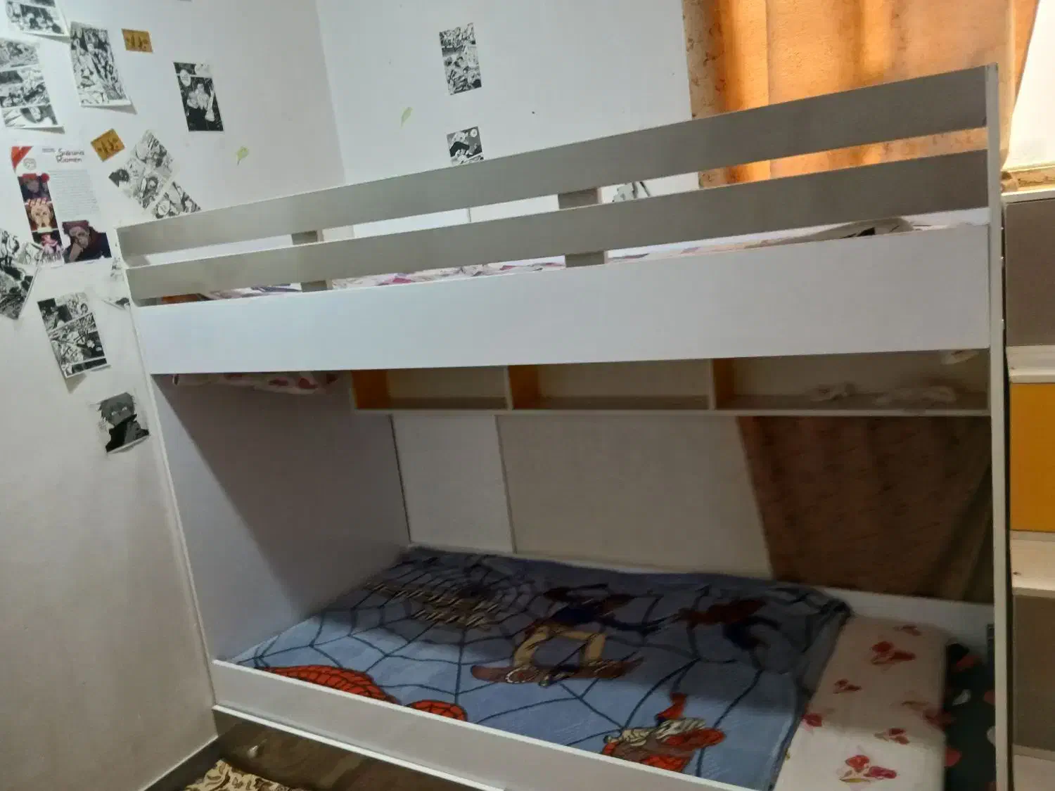 تخت خواب دوطبقه تمیز در حد نو|تخت و سرویس خواب|اهواز, فرهنگ شهر|دیوار