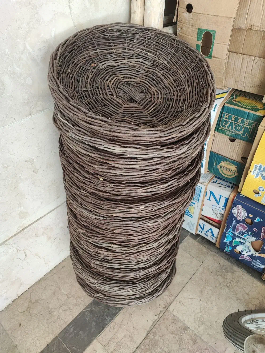 سبد چوبی .آبکش برنج|صنایع دستی و سایر لوازم تزئینی|مشهد, آزادشهر|دیوار