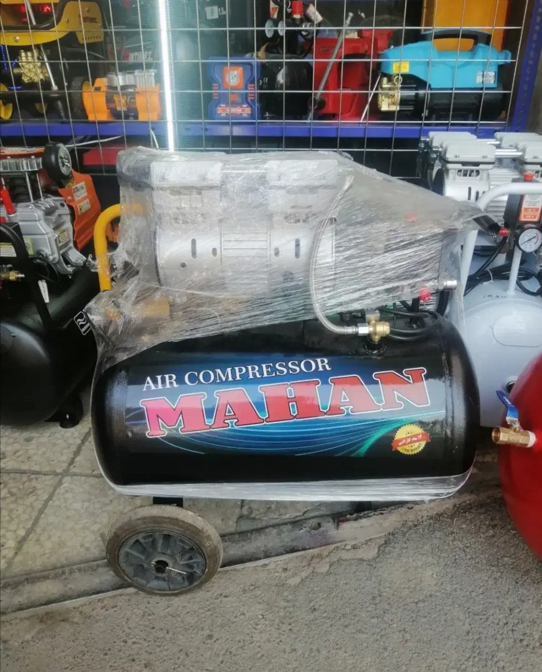 پمپ باد 2سیلندر سایلنت موتور بزرگ 50 لیتر|ابزارآلات|اصفهان, کشاورزی|دیوار