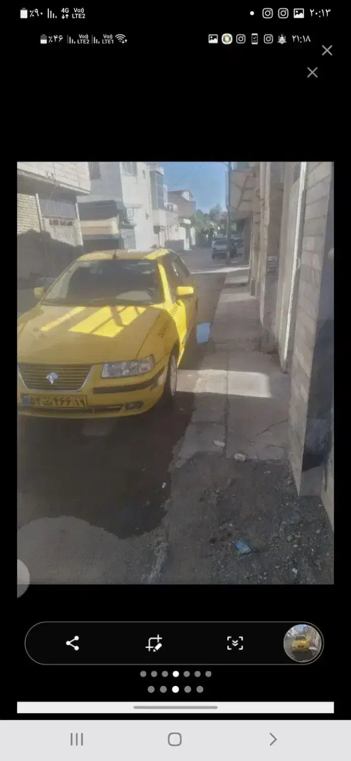 تاکسی سمند EF صفر|خودرو سواری و وانت|کرمانشاه, |دیوار